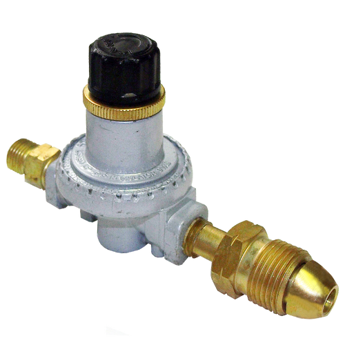 0-60 PSI  Adjustable Propane Compact Regulator w/Hard Nose POL (CGA510) & 135-LB Adapter  GR-465GRY
