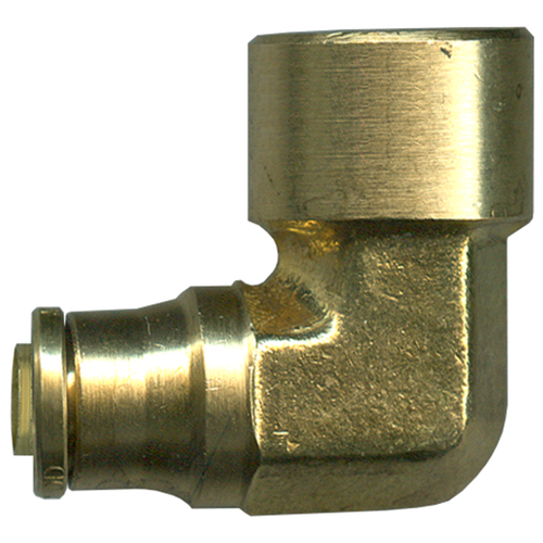 3/8 x 3/8" Brass DOT Push-To-Connect - Female NPT 90° Elbow  PC1470-6C