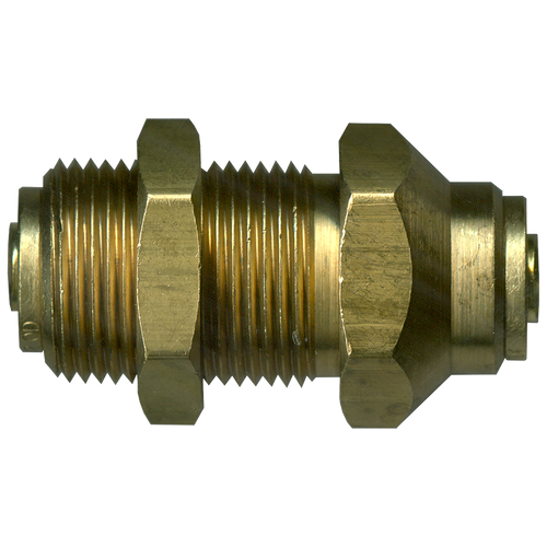 1/2" Brass DOT Push-To-Connect Bulkhead Union  PC1477-8