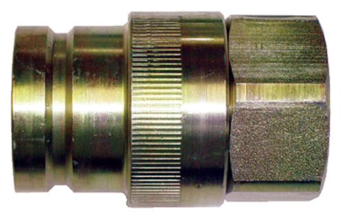 1 x 1" Steel 10,000 PSI High Pressure Flush Face Hydraulic Q/D Nipple - Female NPT  QD-71-3N16-16F