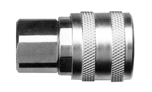 1/4 x 1/4" Steel Aro 210 Pneumatic Q/D Coupler - Female NPT  QD-AROAC4-4F