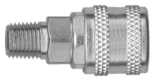 1/4 x 3/8" Steel Aro 210 Pneumatic Q/D Coupler - Male NPT  QD-AROAC4-6M