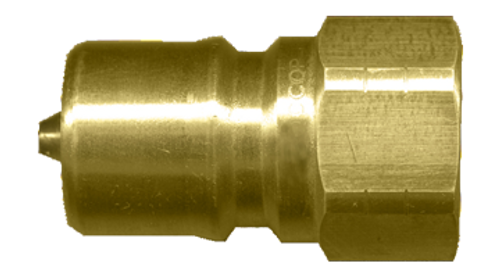 1 x 1" Brass ISO "B" Hydraulic Q/D Nipple - Female NPT  QD-BISOBN16-16F