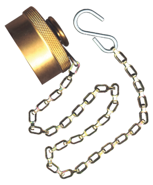 1" Brass Aero FD51 Hydraulic Thread-To-Connect Nipple Cap  QD-BTTWDC-16