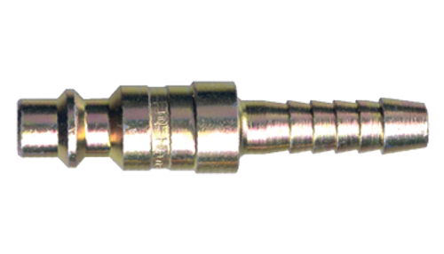 1/4 x 1/4" Steel Industrial Pneumatic Q/D Nipple - Hose Barb  QD-INDN4-4H