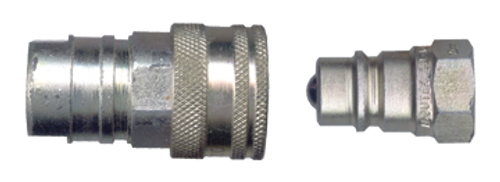 1/4" Steel "Snow Plow" Hydraulic Q/D Coupler Set - Female NPT  QD-SP90