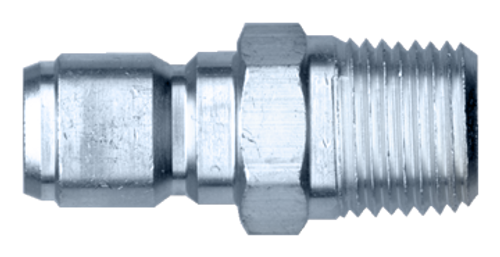 1/4" Steel Pressure Washer Q/D Nipple - Male NPT  QD-STN4-4M