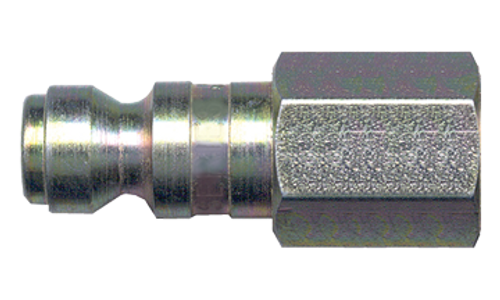 1/4 x 1/4" Steel Tru-Flate Pneumatic Q/D Nipple - Female NPT  QD-TFN4-4F