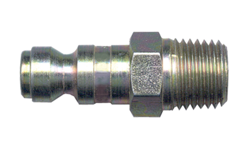 3/8 x 1/4" Steel Tru-Flate Pneumatic Q/D Nipple - Male NPT  QD-TFN6-4M