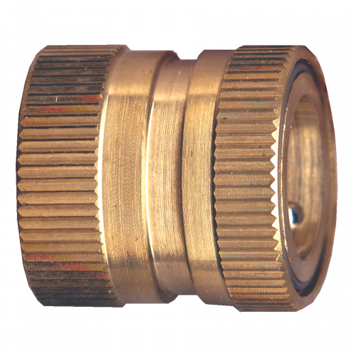 3/4"-11.5 Brass Water Hose Q/D Coupler - Female Water Hose Thread  QD-WHCF