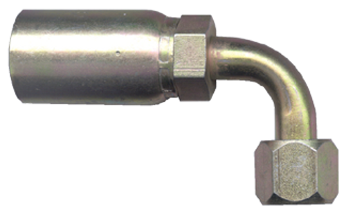 1/2 x 1/2" Weatherhead® U-Series Hose Crimp - Female 37° JIC Swivel 90° Elbow  SC639-88