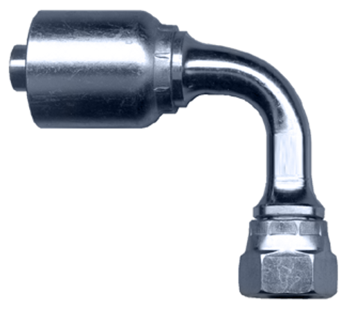 3/4 x 3/4" Koman/Parker® 43 Series Hose Crimp - Female 37° JIC Swivel 90° Long Drop Elbow  SC939L-1212