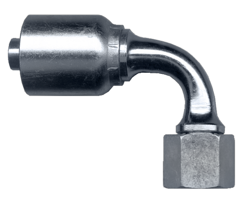 1/2 x 13/16"-16 Koman/Parker® 43 Series Hose Crimp - Female ORFS Swivel 90° Elbow  SC959-88