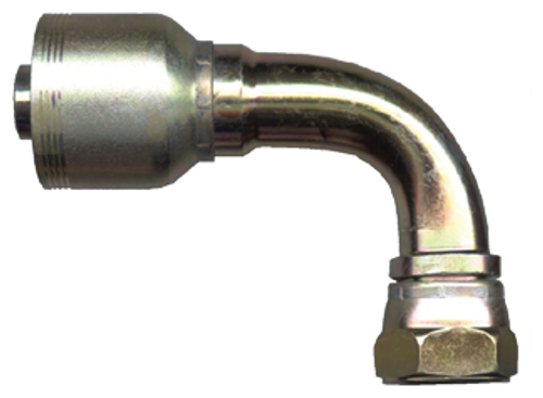 1-1/4 x 1-1/4" Koman/Parker® 71 Series Hose Crimp - Female 37° JIC Swivel 90° Elbow  SCT939MS-2020
