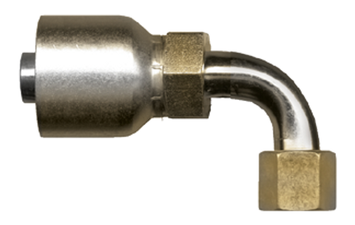 1/2 x 13/16"-16 Koman/Parker® 71 Series Hose Crimp - Female ORFS Swivel 90° Elbow  SCT959MS-88