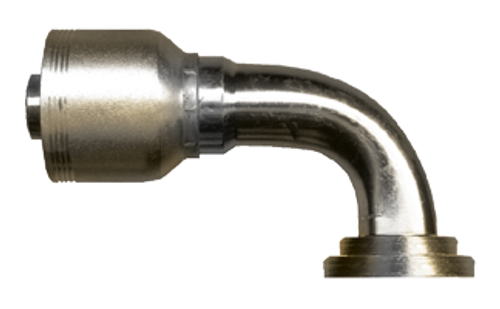 1 x 1-1/4" (2.00" Flange) Koman/Parker® 71 Series Hose Crimp - Code 61 Flange 90° Elbow  SCT990MS-1620