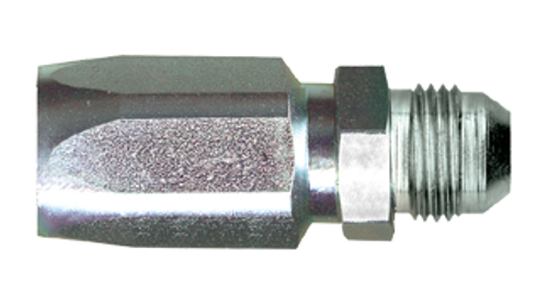 1/4 x 1/4" Steel 100R5 Reusable Hose End - Male 45° SAE  SR527-44