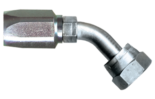 1 x 1" Steel 100R5 Reusable Hose End - Female 37° JIC Swivel 45° Elbow   SR540-1616