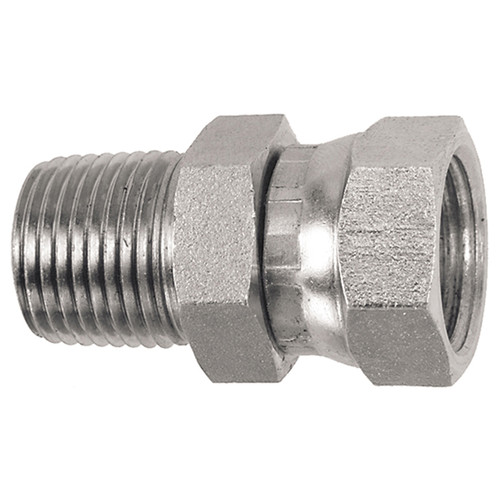 3/8 x 1/2" Steel Male NPT - Female NPSM Swivel  0616-06-08