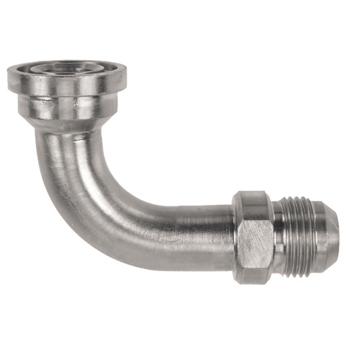 3/4 (1.50" Flange) x 1/2" Steel Code 61 Flange - Male 37° JIC 90° Elbow  0995-12-08