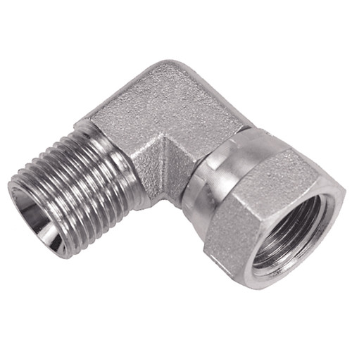 3/8 x 3/8" Steel Male BSPP - Female BSPP Swivel 90° Elbow   36926-06-06 3/8 x 3/8" Steel Male BSPP - Female BSPP Swivel 90° Elbow   36926-06-06