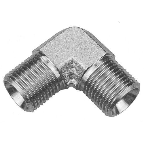 1/4 x 1/4" Steel Male BSPP - Male BSPP 90° Elbow   36936-04-04