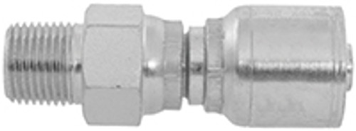 1/4 x 1/4" Pulsar 4200 Series Hose Crimp - Male NPT Live Swivel  4216X-04-04