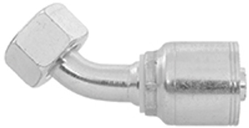 1/2 x 5/8" Pulsar 4200 Series Hose Crimp - Female BSPP Swivel 45° Elbow  42426-10-08