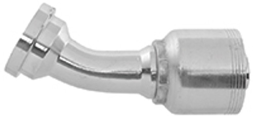 1-1/2 x 1-1/2" (2.38" Flange) Pulsar 4400 Series Hose Crimp - Code 61 Flange 30° Elbow  4439-24-24