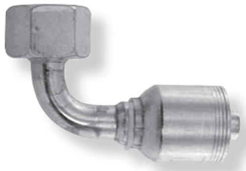 1 x M42-2.0 Pulsar 4400 Series Hose Crimp - Female Metric Swivel 90° Elbow  44963S-30-16