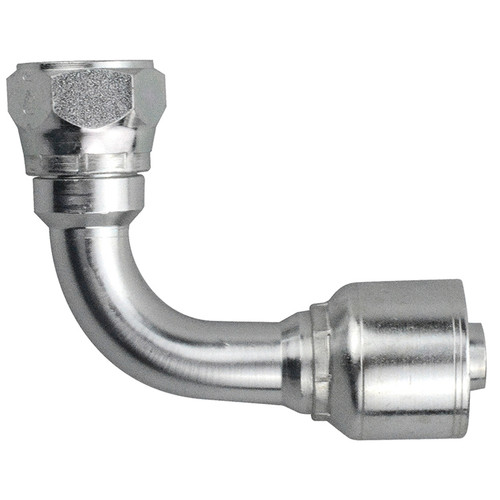 13/32 x 1/2" Pulsar 4500 Series Hose Crimp - Female 37° JIC Swivel 90° Elbow  4595-08-10