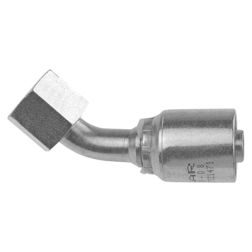 1/2 x 1-3/16"-16 Pulsar 4700 Series Hose Crimp - Female ORFS Swivel 45° Elbow  47483-08-08