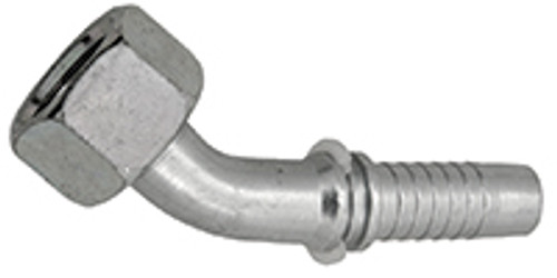 1 x 1" Pulsar 5000 Series Hose Barb - Female BSPP Swivel 45° Elbow  50426-16-16