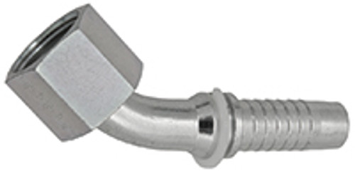 3/8 x 13/16"-16 Pulsar 5000 Series Hose Barb - Female ORFS Swivel 45° Elbow  50483-08-06