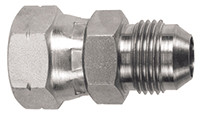 M16-1.5 x 1/2" Steel Female Metric Swivel - Male JIC   63015L-10-08