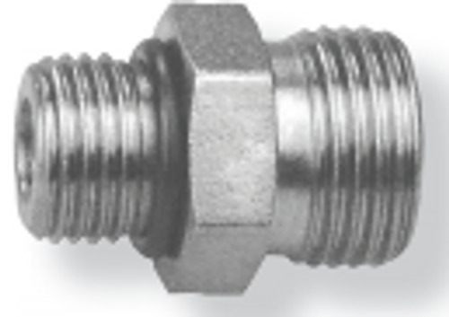 1-5/8"-12 x M52-2.0 Steel Male ORB  - Male Metric   73011S-20-38