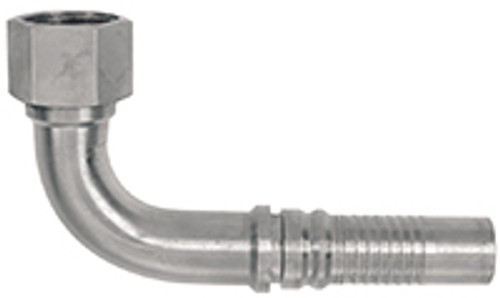 1 x 1" Pulsar 8600 Series Hose Barb - Female BSPP Swivel 90° Elbow  86926-16-16