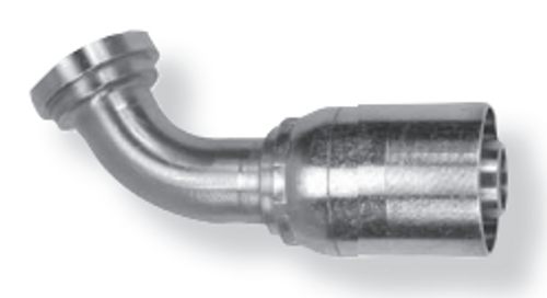 3/4 x 3/4" (1.63" Flange) Pulsar 9600 Series Hose Crimp - Code 62 Flange 90° Elbow  9699H-12-12