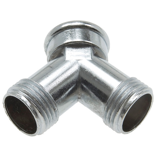 3/4"-11.5 Zinc Female Water Hose - Male/Male Y-Coupling  G07Y77Z
