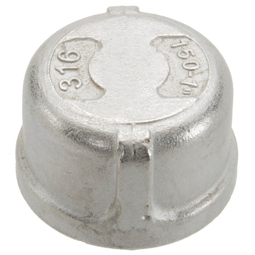 1-1/2" Stainless Steel 316 Female NPT Cap  G0800SS-150