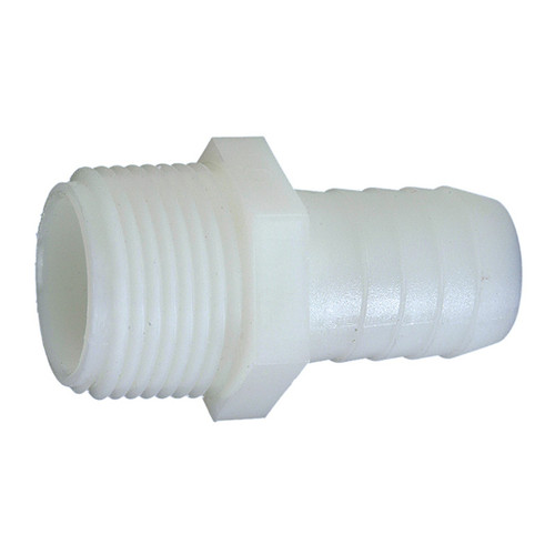 1/2 x 1" Nylon Hose Barb - Male NPT  G21N-100-050