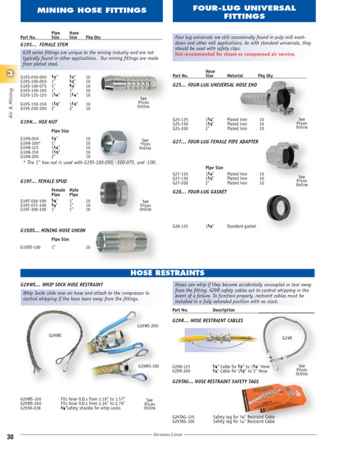 1-1/2" Four Lug Universal - Female NPT  G27-150