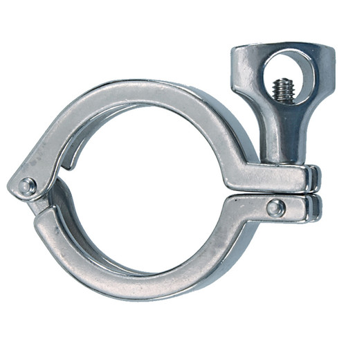 2-1/2" Single Pin Sanitary Clamp w/ Cross Hole  G53C-250