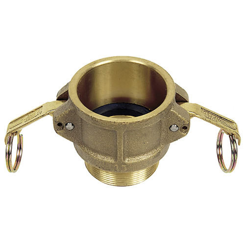 1-1/2" Brass Type B Female Camlock - Male NPT  G65BRB-150