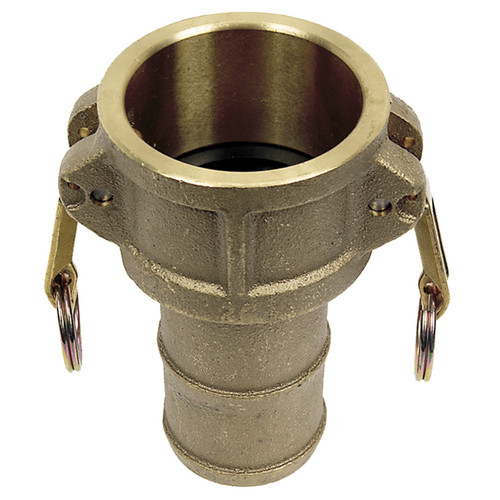 1-1/2" Brass Type C Female Camlock - Hose Barb  G65BRC-150