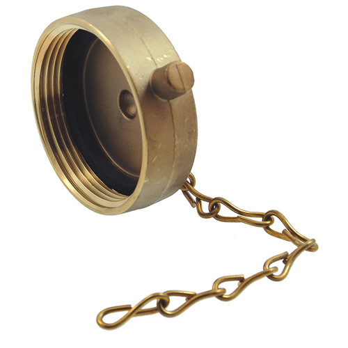 2-1/2" Brass NST Pin Cap  G98NHC-250