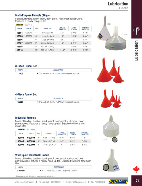 Plastic Multi-Purpose Funnel 6" Diameter  13506