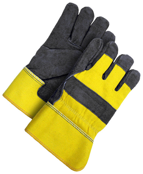 Winter Split Cowhide Canvasback Fitter Pile Lined Brown/Gold  30-9-373-C