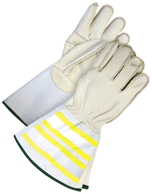 Winter Grain Cowhide Weld Glove Thinsulate® C100 Lined w/6.5" Split Cowhide Hi-Viz Gauntlet  60-9-1280