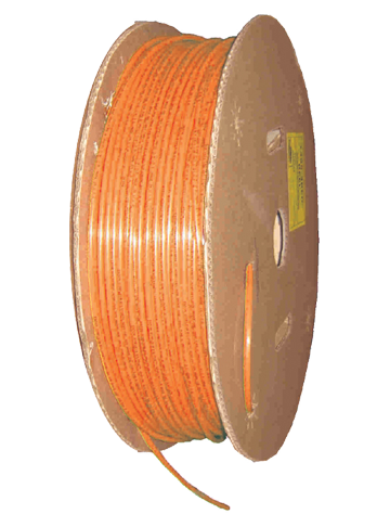 1/2" x 100' Polyester Reinforced Orange Nylon DOT Type 3B Tube  1485-8ORA-100